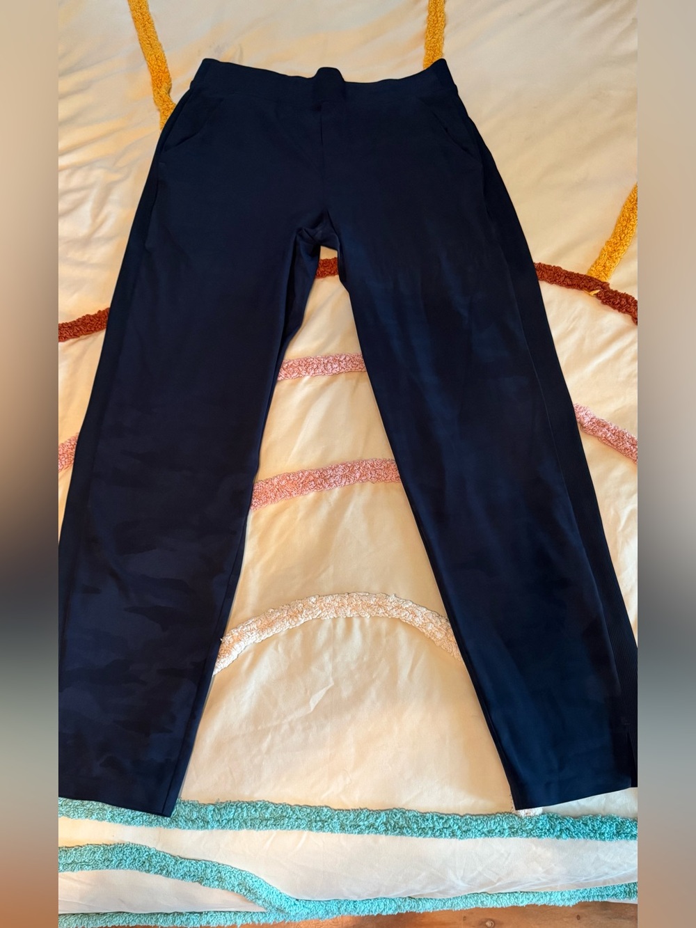 Athleta Navy Straight-Leg Performance Pants